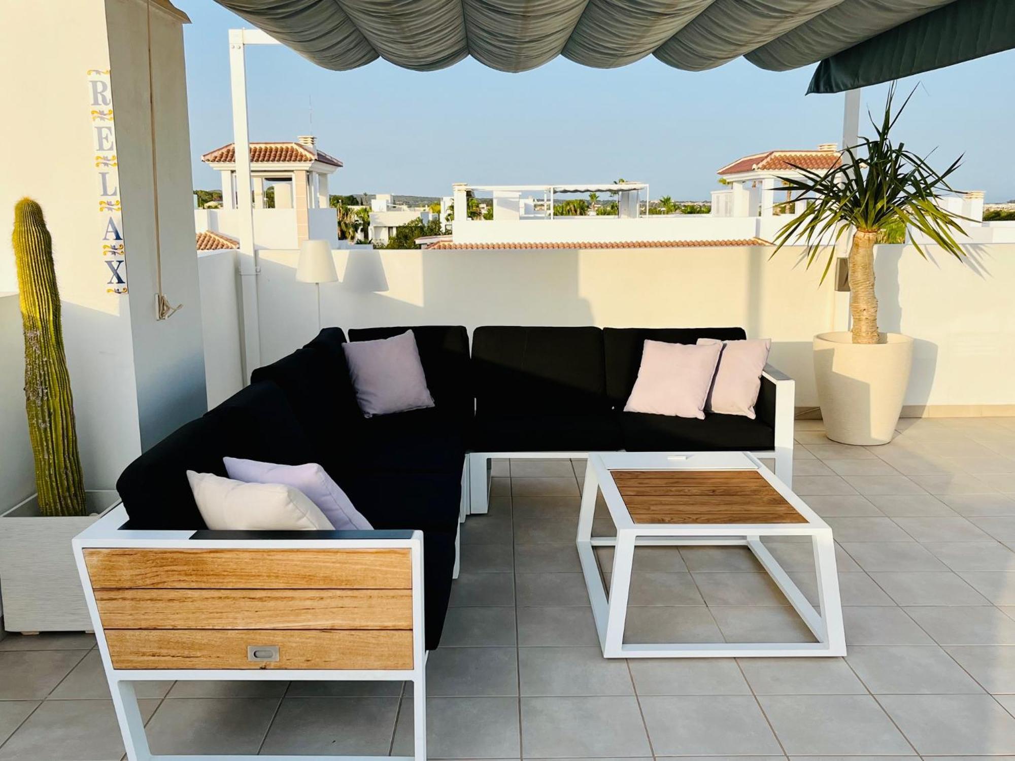 Fortuna Penthouse With Roof Terrace, Ac And Pool Rojales Extérieur photo